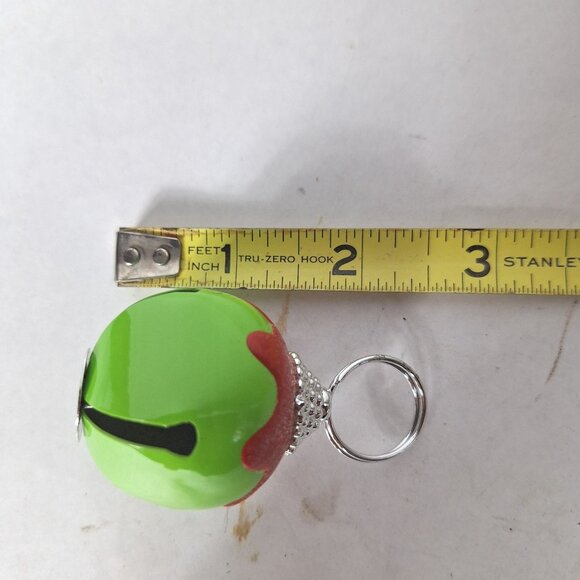Vintage Style Bell Christmas Keychain Holiday Charm Red & Green Accent - Picture 5 of 5